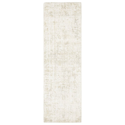 Solstice SLS04 Ivory/ Beige Indoor Area Rug - 2'6" x 8'