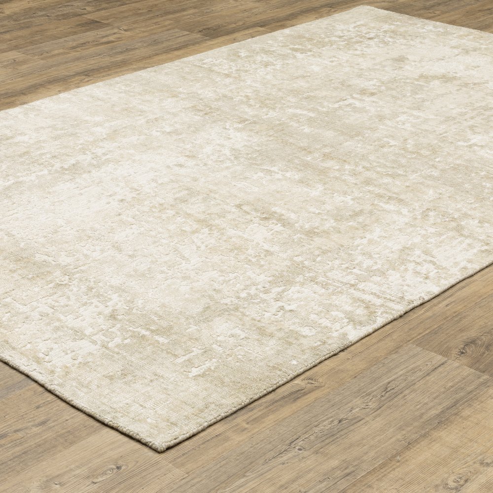 Solstice SLS04 Ivory/ Beige Indoor Area Rug - 8' x 10'