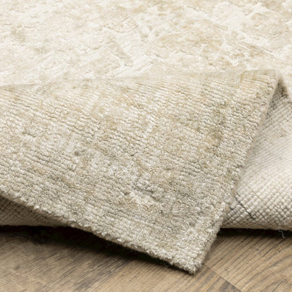 Solstice SLS04 Ivory/ Beige Indoor Area Rug - 8' x 10'