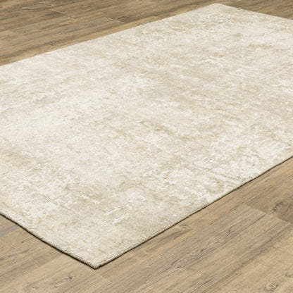 Solstice SLS04 Ivory/ Beige Indoor Area Rug - 9' x 12'