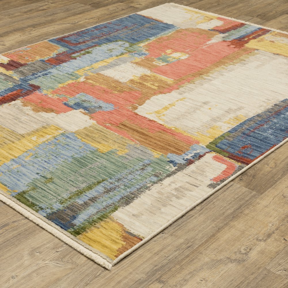 Soleri SOL02 Multi/ Pink Indoor Area Rug - 7'10" x 10'10"