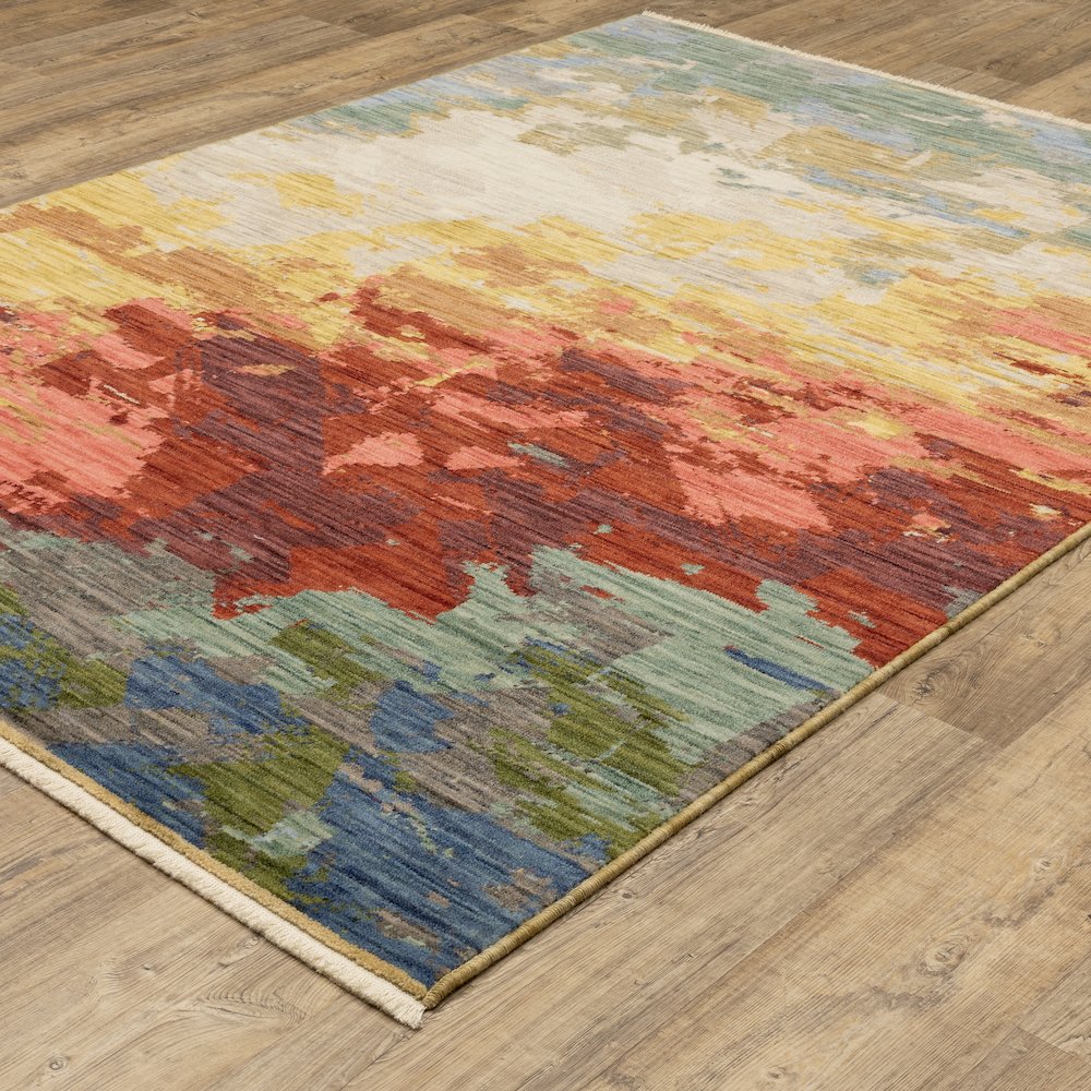 Soleri SOL04 Beige/ Multi Indoor Area Rug - 3'3" x 5'