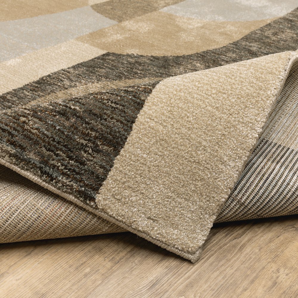 Strada STR02 Brown/ Beige Indoor Area Rug - 6'7" x 9'6"