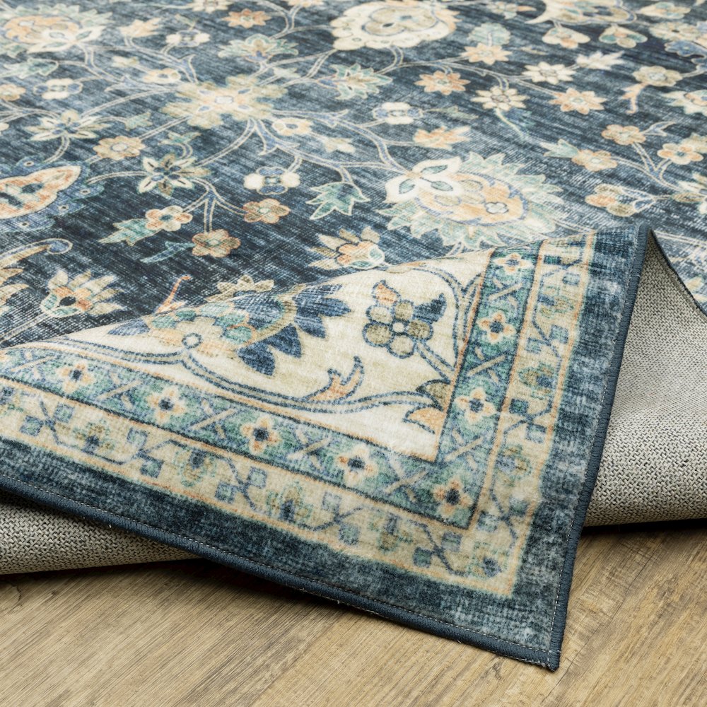 Sumter SUM02 Blue/ Ivory Indoor Area Rug - 2' x 3'