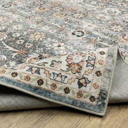 Sumter SUM07 Grey/ Ivory Indoor Area Rug - 2' x 3'