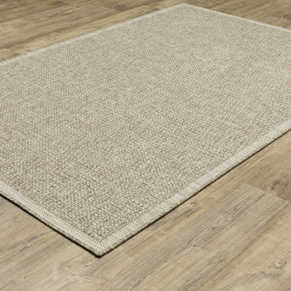 Tortuga TR12A Light Brown Indoor/Outdoor Area Rug - 6'7" x 9'2"
