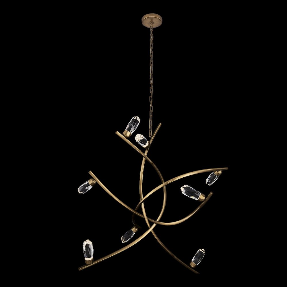 Bilancia 48-in (28-watt) LED True Brass Chandelier