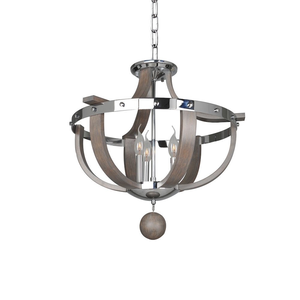 Sharlow 3 Light Semi Flush Mount