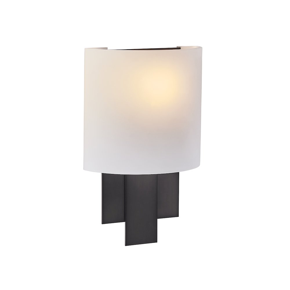 Espille 12.25-in 1 Light (60-watt) Satin Black Nickel ADA Wall Sconce