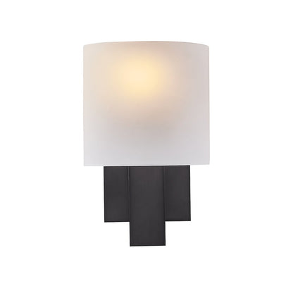 Espille 12.25-in 1 Light (60-watt) Satin Black Nickel ADA Wall Sconce