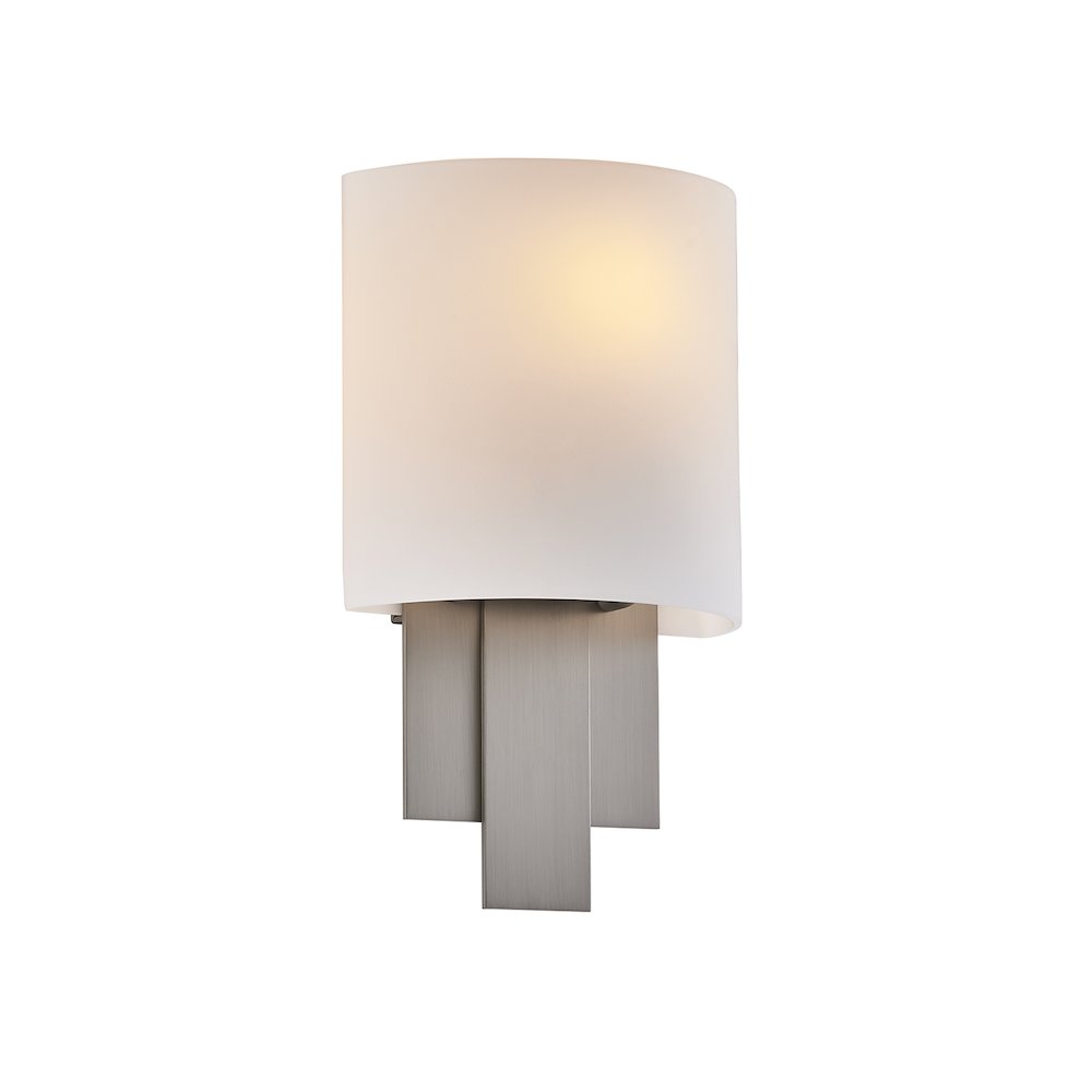 Espille 12.25-in 1 Light (60-watt) Satin Nickel ADA Wall Sconce