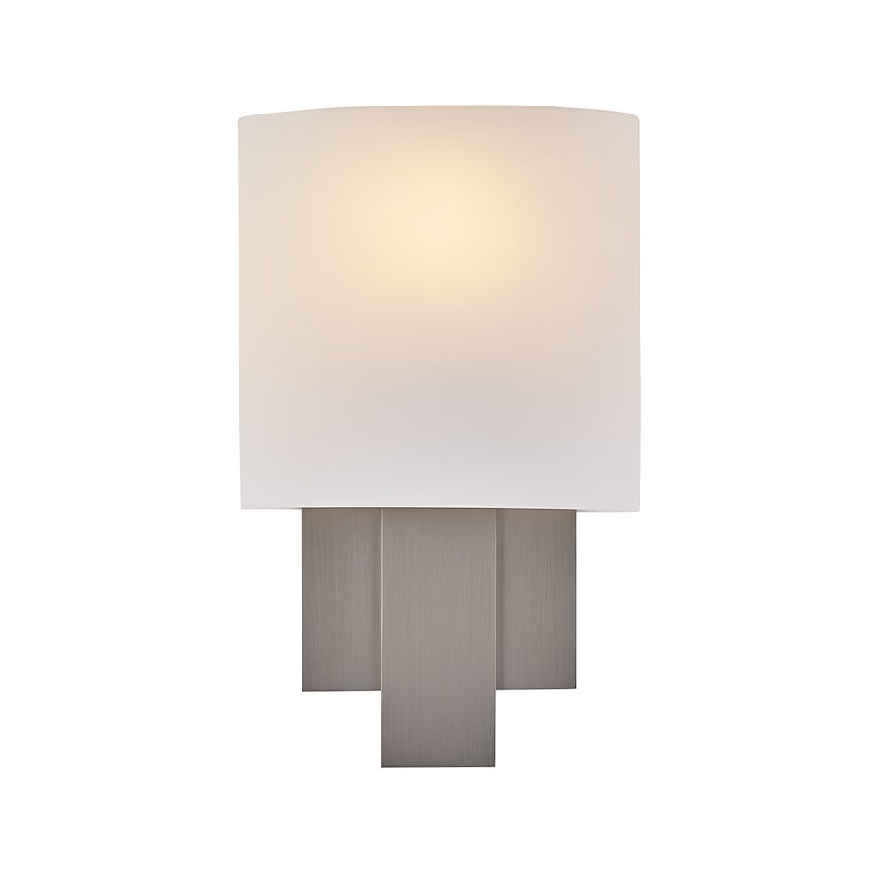 Espille 12.25-in 1 Light (60-watt) Satin Nickel ADA Wall Sconce