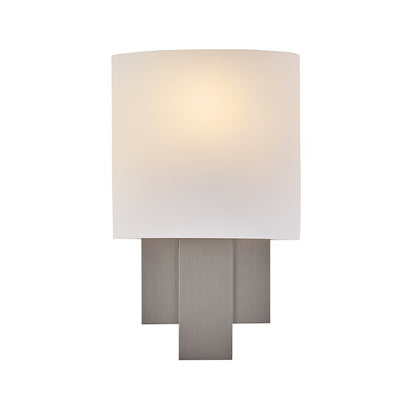 Espille 12.25-in 1 Light (60-watt) Satin Nickel ADA Wall Sconce