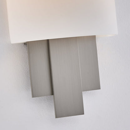 Espille 12.25-in 1 Light (60-watt) Satin Nickel ADA Wall Sconce