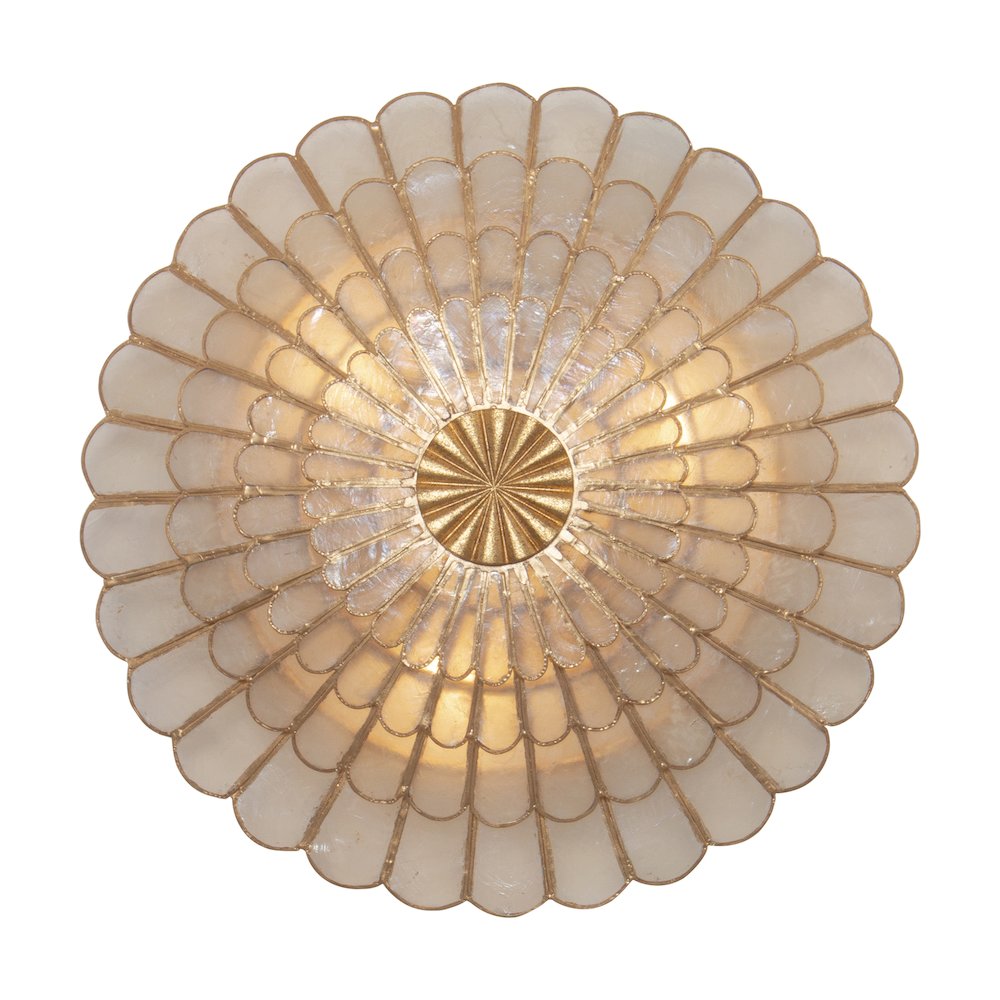 Samal 14-in 3 Light Socket Oxidized Gold Leaf Convertible Wall Sconce