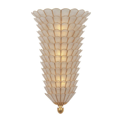 Samal 19.25-in 3 Light Socket Oxidized Gold Leaf Wall Sconce