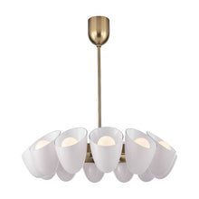 Cocoon 36-in 12 Light (40-watt) Winter Brass Chandelier