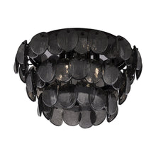 Uroko 19.75-in 4 Light (40-watt) Black Nickel Flush Mount