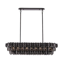 Uroko 49.5-in 9 Light (40-watt) Black Nickel Linear Pendant