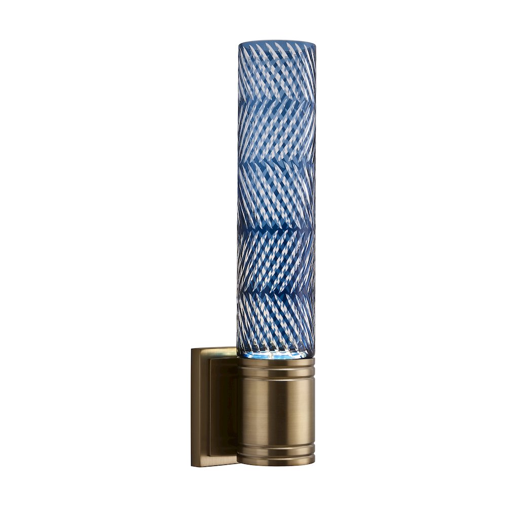 Kiriko 16.25-in (6-watt) LED Winter Brass Wall Sconce