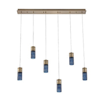 Kiriko 48-in (36-watt) LED Winter Brass Linear Pendant