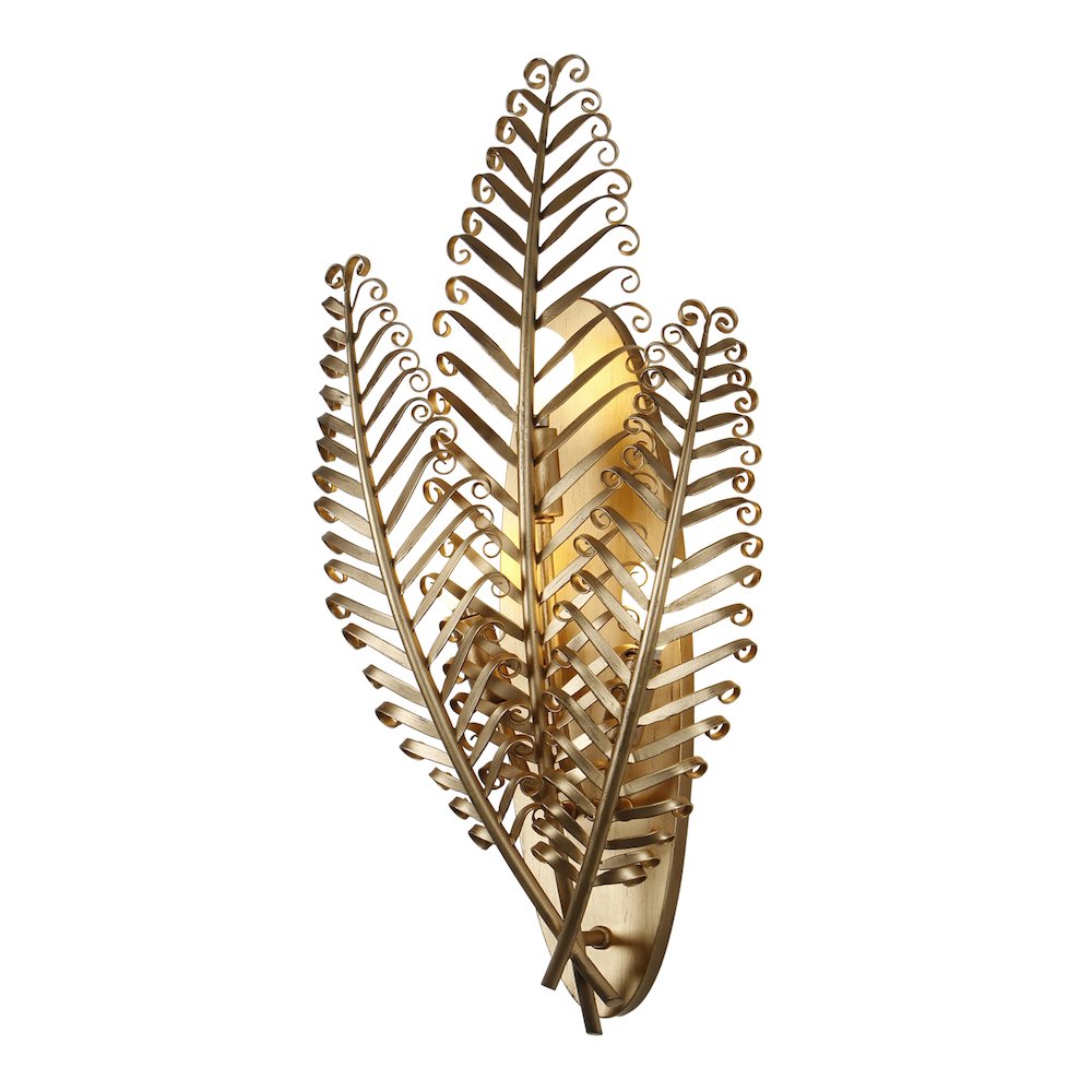 Fern 11.5-in 3 Light (40-watt) Modern Gold Wall Sconce