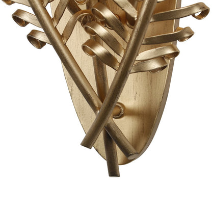 Fern 11.5-in 3 Light (40-watt) Modern Gold Wall Sconce