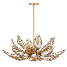 Fern 36-in 14 Light (40-watt) Modern Gold Chandelier