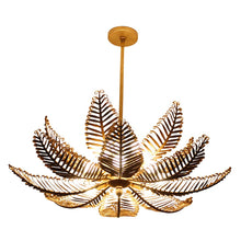 Fern 36-in 14 Light (40-watt) Modern Gold Chandelier