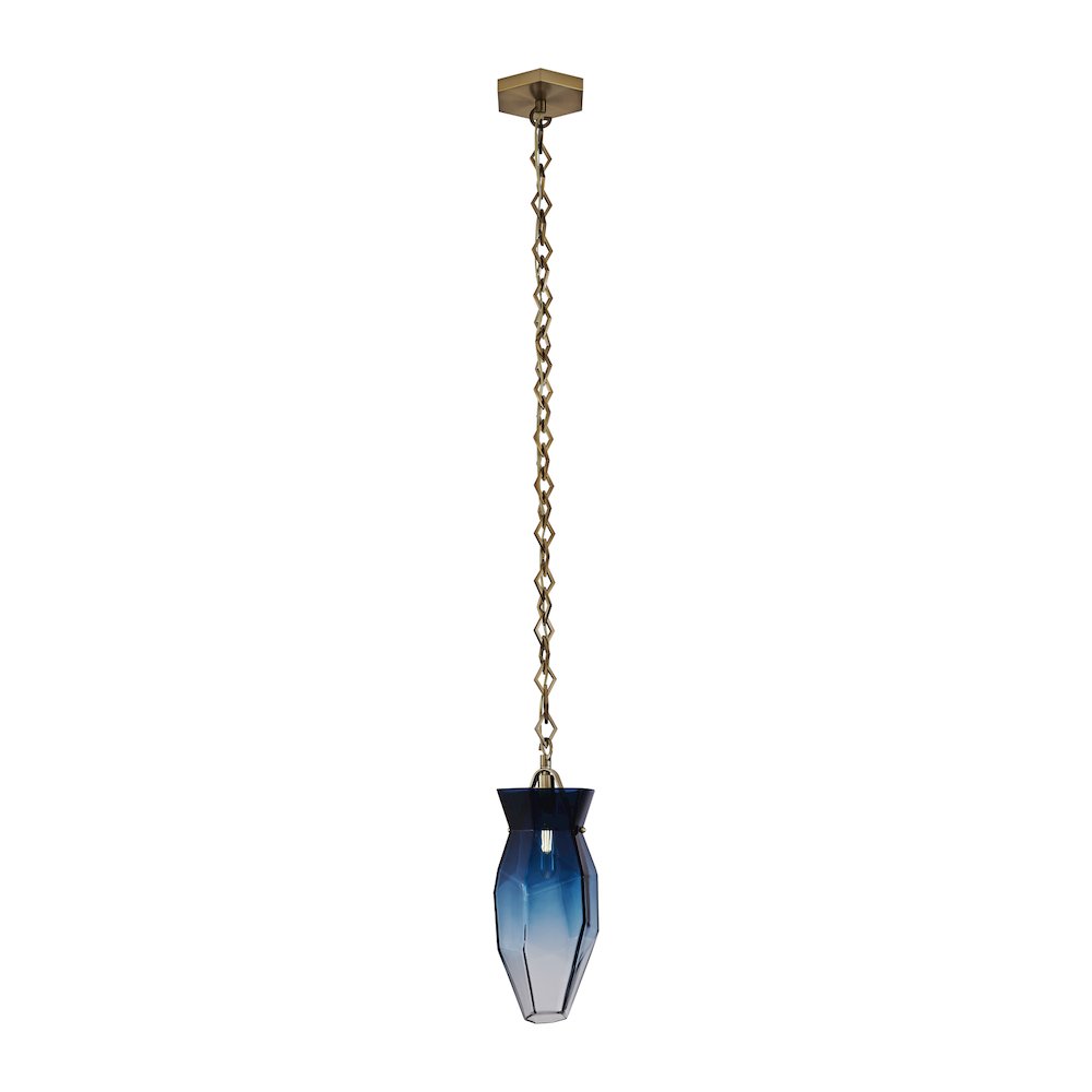 Bolsa 6.5-in 1 Light (40-watt) Winter Brass Pendant