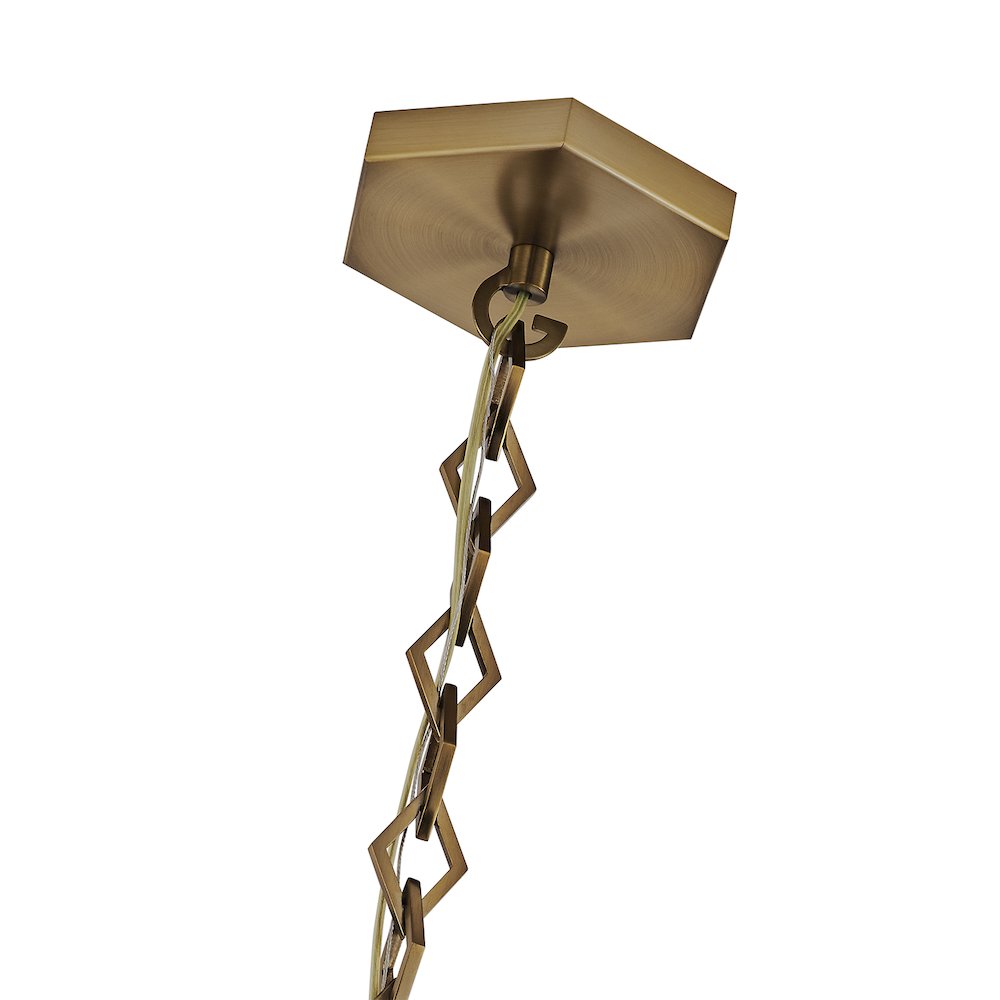 Bolsa 6.5-in 1 Light (40-watt) Winter Brass Pendant