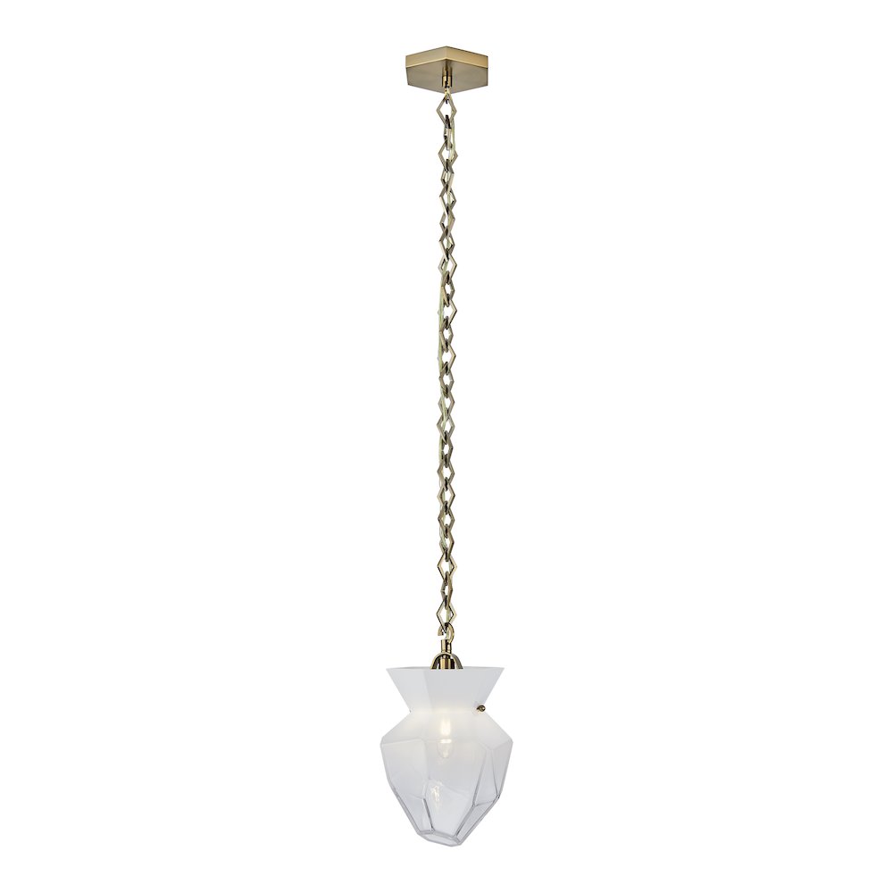 Bolsa 8-in 1 Light (40-watt) Winter Brass Pendant