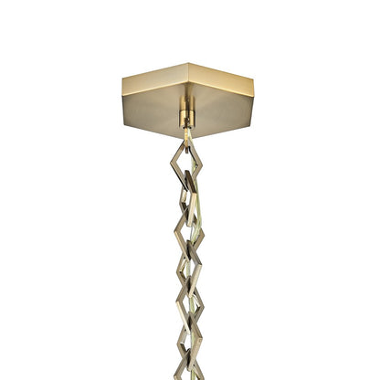 Bolsa 8-in 1 Light (40-watt) Winter Brass Pendant