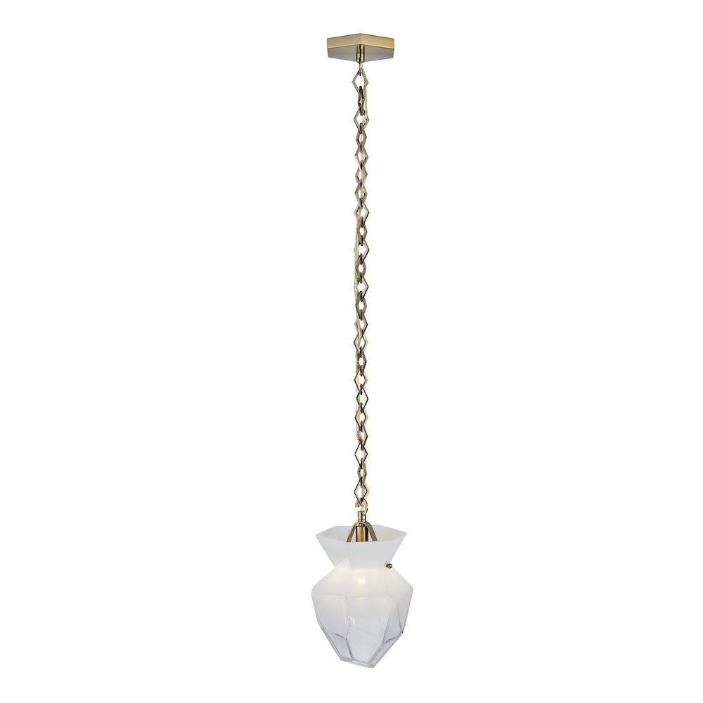 Bolsa 8-in 1 Light (40-watt) Winter Brass Pendant