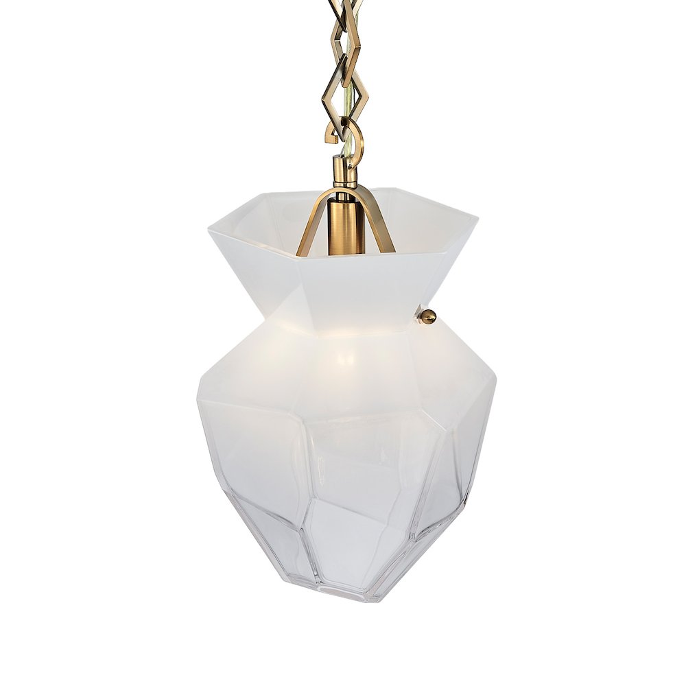 Bolsa 8-in 1 Light (40-watt) Winter Brass Pendant