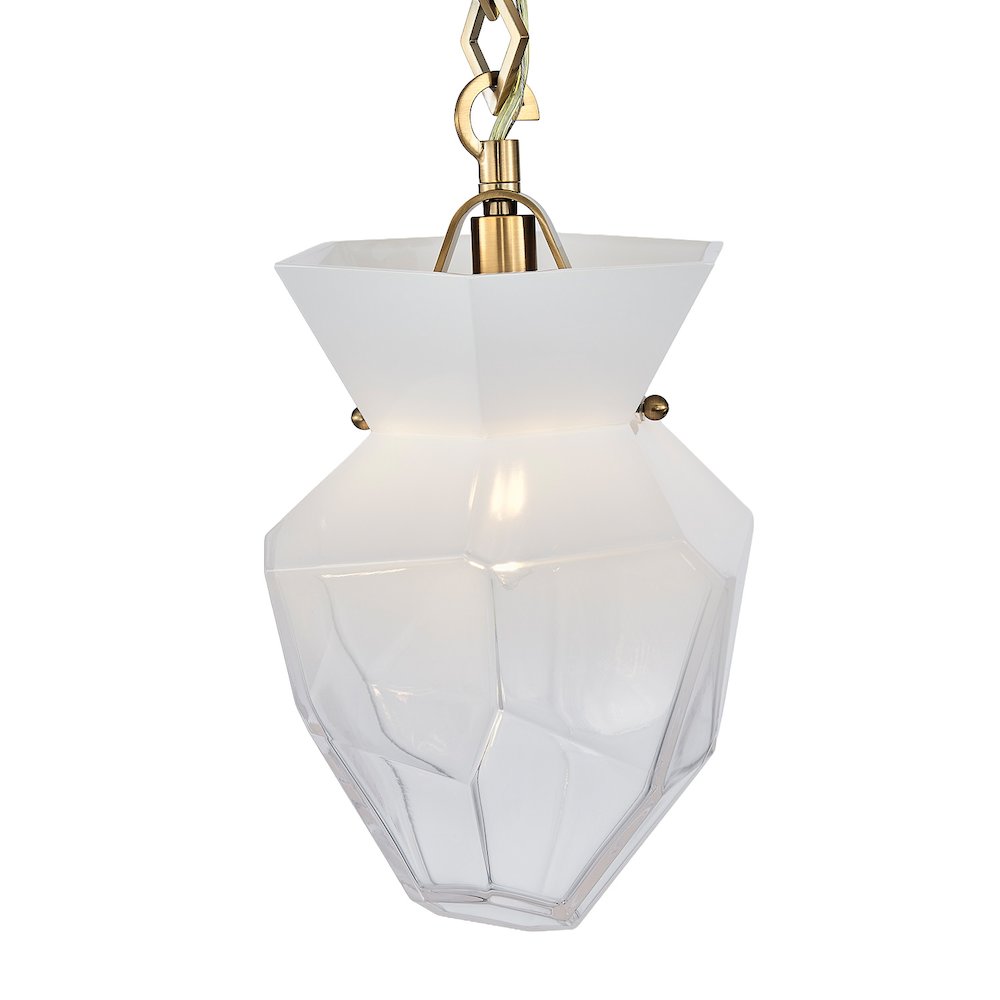 Bolsa 8-in 1 Light (40-watt) Winter Brass Pendant