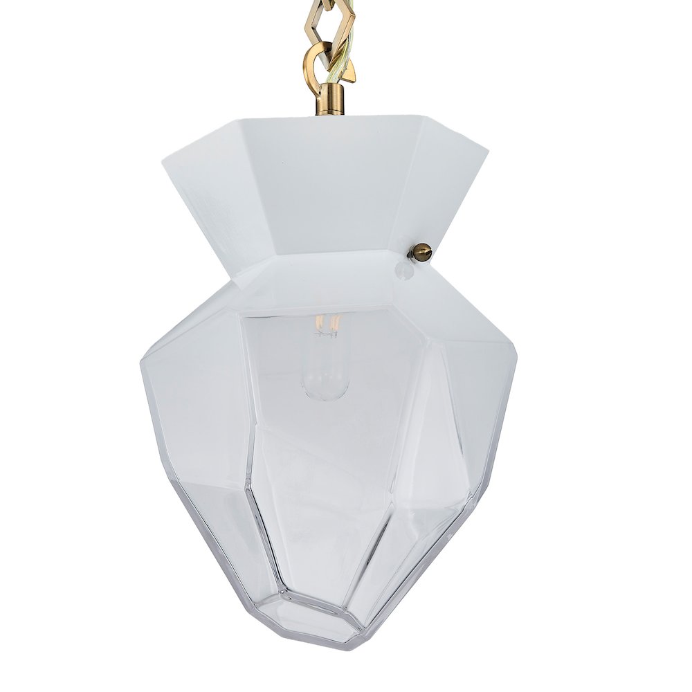 Bolsa 8-in 1 Light (40-watt) Winter Brass Pendant