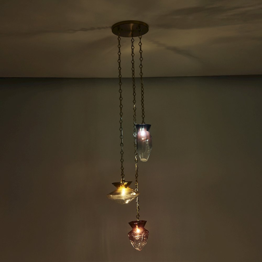 Bolsa 21.25-in 3 Light (40-watt) Winter Brass Chandelier