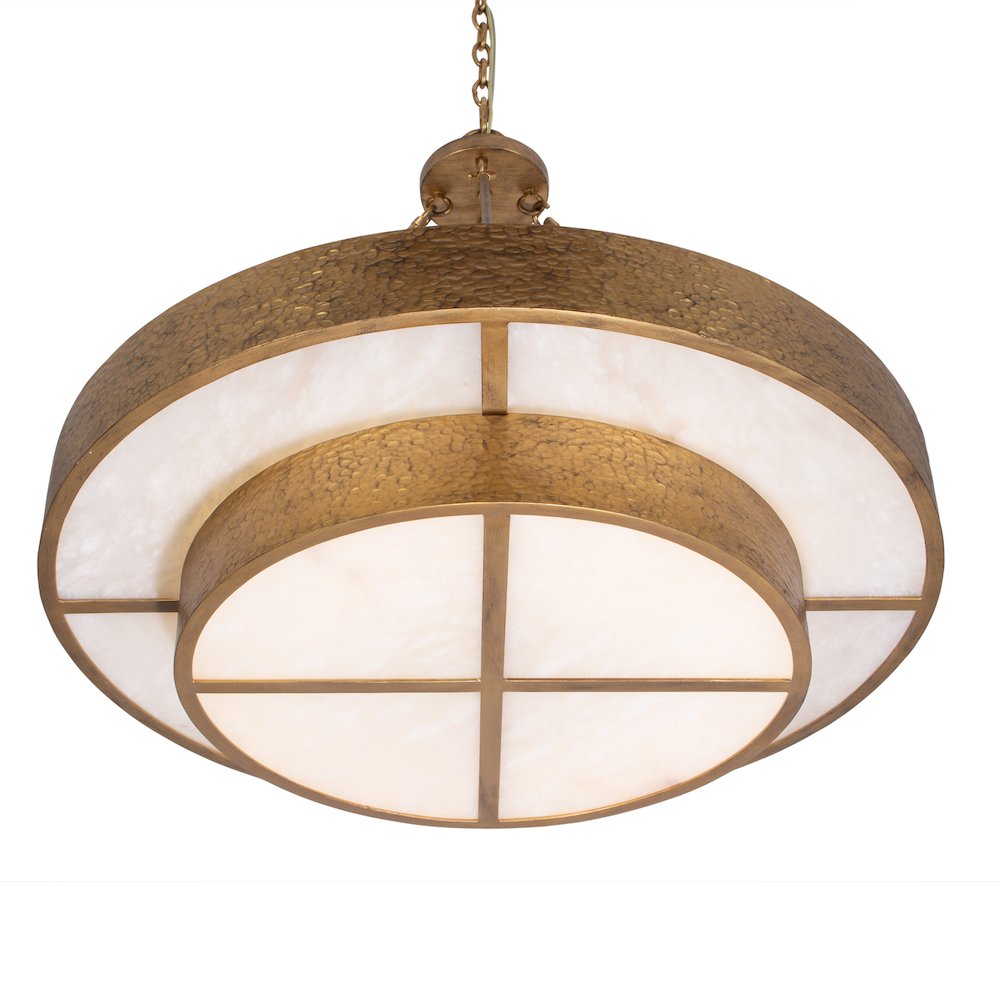 Moda 32-in 12 Light (6-watt) Rustic Gold Chandelier