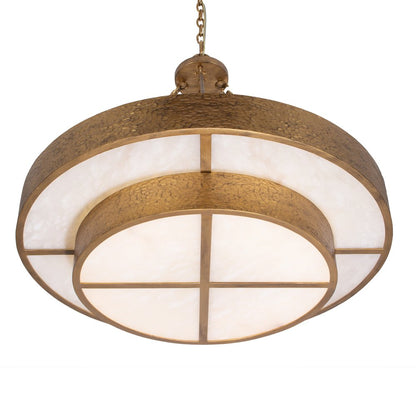 Moda 32-in 12 Light (6-watt) Rustic Gold Chandelier