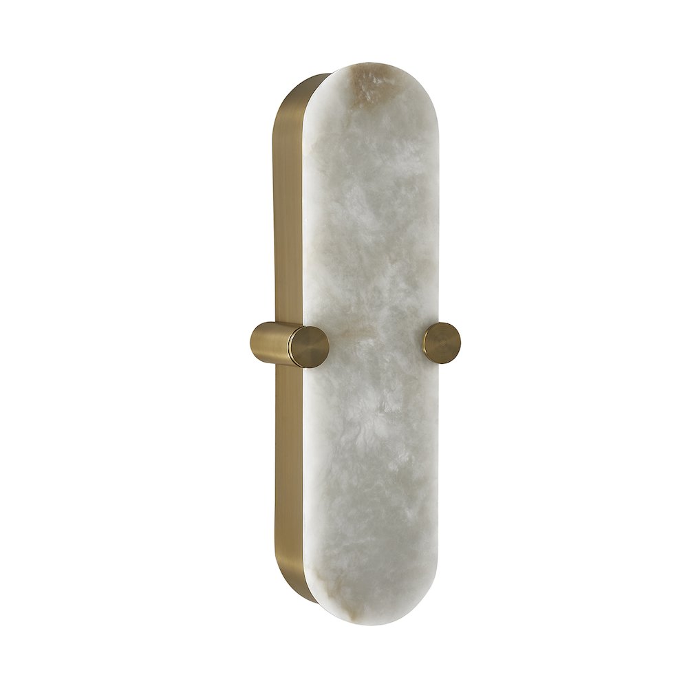Lumba 20-in (12-watt) LED Winter Brass ADA Wall Sconce