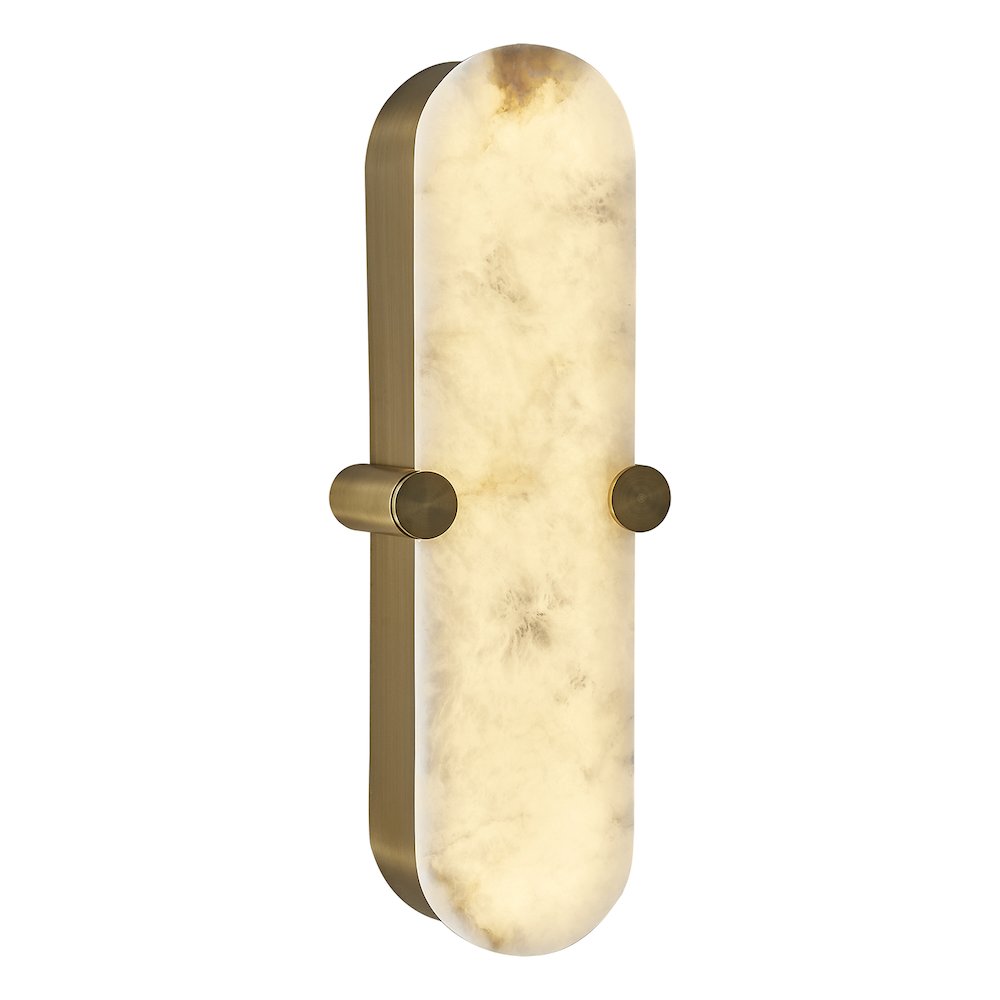Lumba 20-in (12-watt) LED Winter Brass ADA Wall Sconce