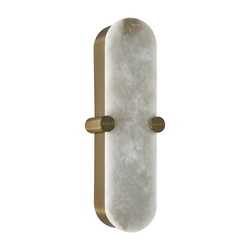 Lumba 20-in (12-watt) LED Winter Brass ADA Wall Sconce
