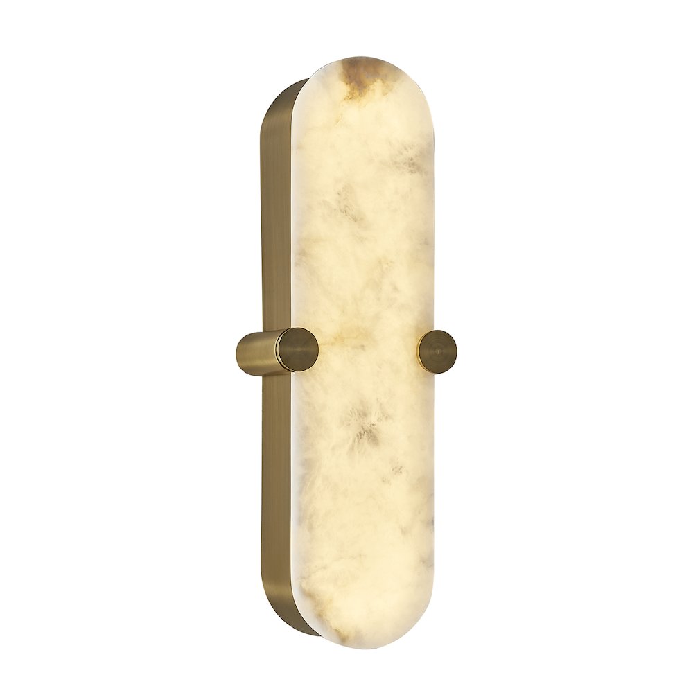 Lumba 20-in (12-watt) LED Winter Brass ADA Wall Sconce