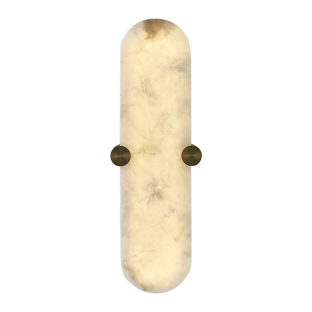 Lumba 20-in (12-watt) LED Winter Brass ADA Wall Sconce