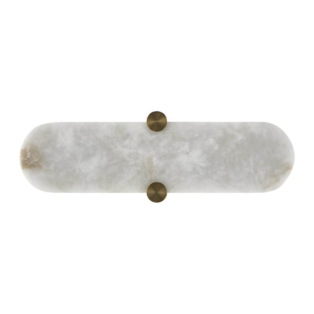 Lumba 20-in (12-watt) LED Winter Brass ADA Wall Sconce