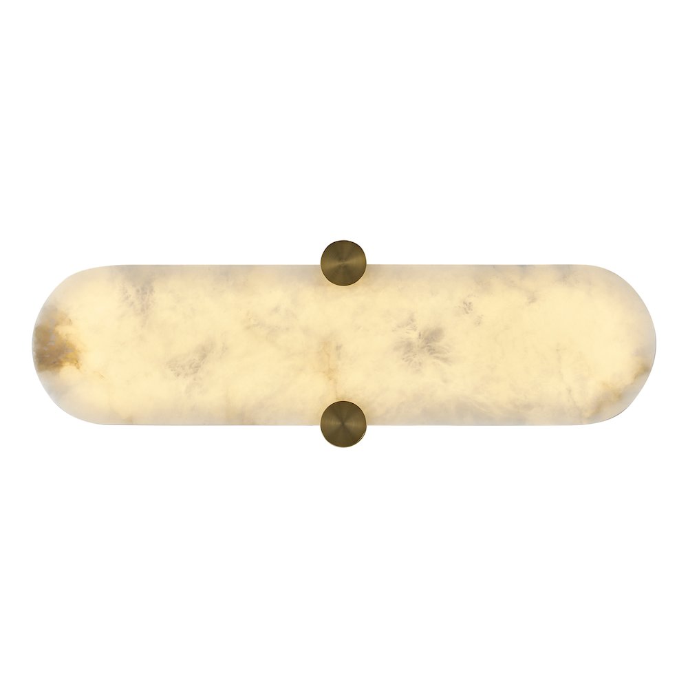 Lumba 20-in (12-watt) LED Winter Brass ADA Wall Sconce