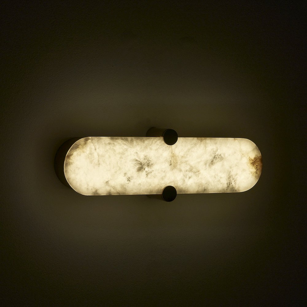 Lumba 20-in (12-watt) LED Winter Brass ADA Wall Sconce