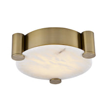 Lumba 17-in (23-watt) LED Winter Brass Flush Mount