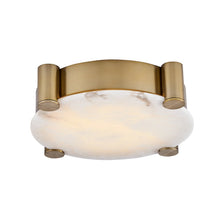 Lumba 21-in (35-watt) LED Winter Brass Flush Mount